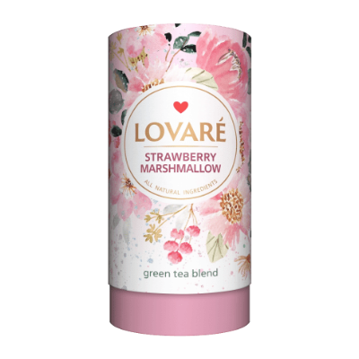 LOVARE Strawberry Marshmallow Tea Tube 80g