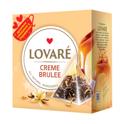 LOVARE Crème brulee Tea Pyramids