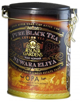 Sun Gardens Black tea "OPA" 100g, loose leaf, oval metal tin