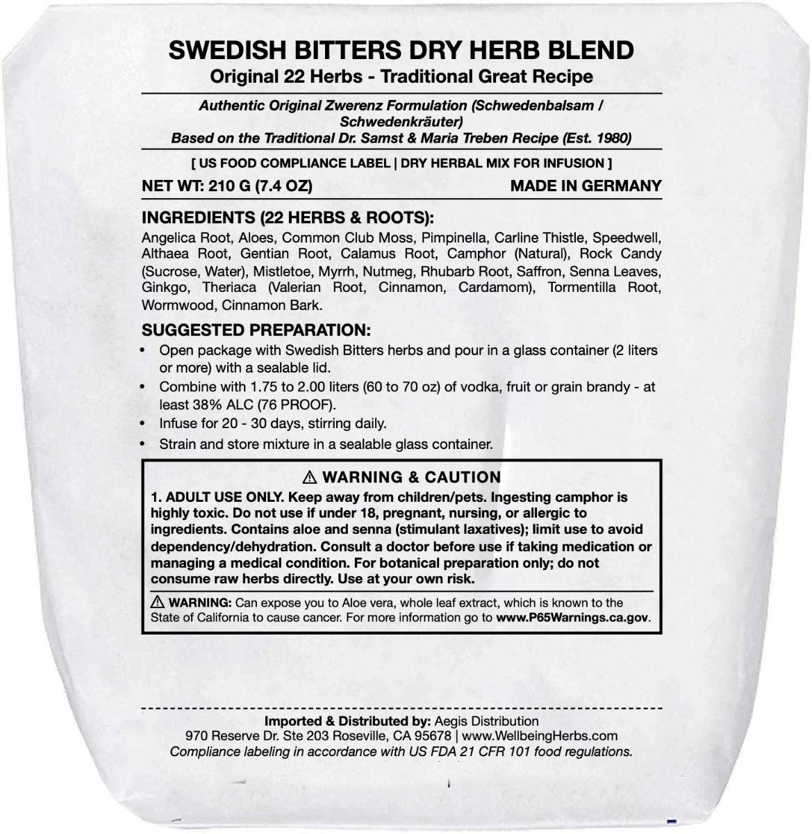 Great Swedish Bitters - Product of Germany